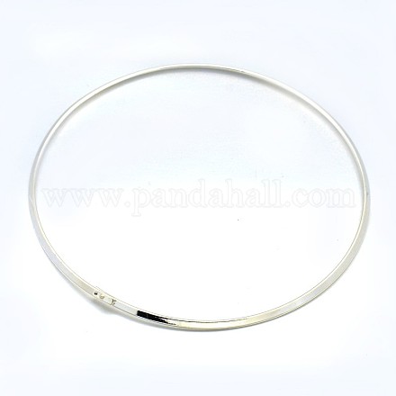 Brass Choker Collar Necklace Making X-BJEW-F132-02S-1