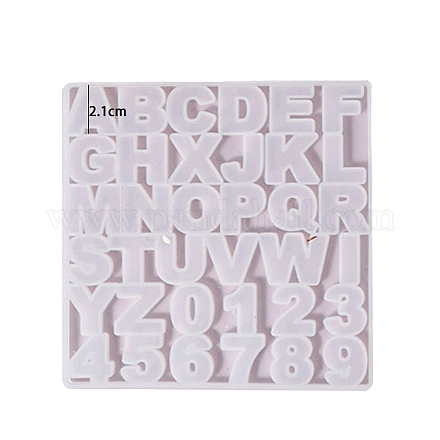 Buchstaben a~z und Nummer 0~9 DIY Silikonformen PW-WG44914-01-1