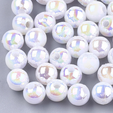 Plastic Beads X-OACR-S027-6mm-11-1