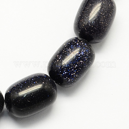 Synthetic Blue Goldstone Beads Strands G-S114-20-1