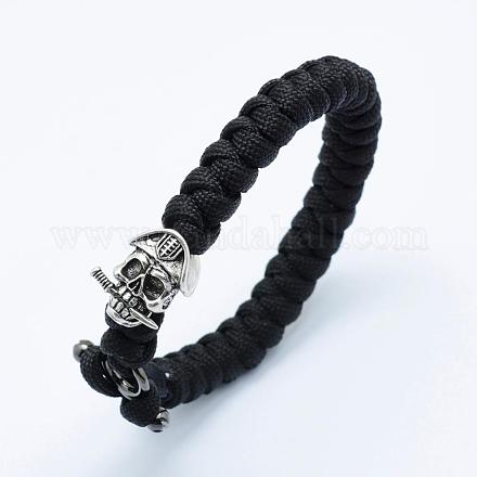 Nylon Cord Bracelets BJEW-P173-46-1