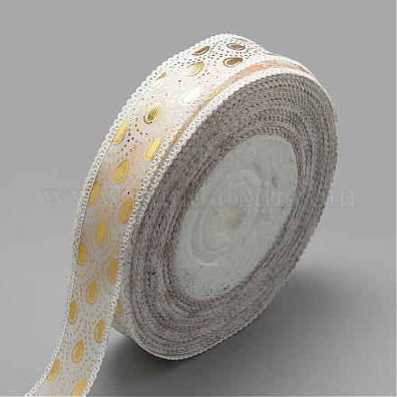 Single Face Printed Polyester Satin Ribbon SRIB-Q013-23mm-06-1