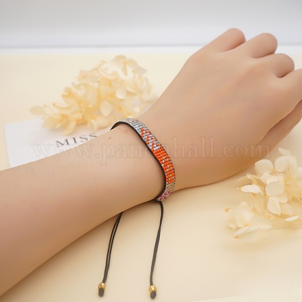 Freundschaftspfeile Loom Muster Miyuki Saatperlen Armbänder für Frauen BJEW-Z013-24E-1