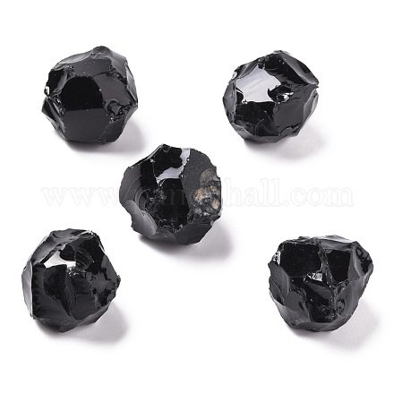 Perles d'obsidienne naturelle brute G-H239-02-1