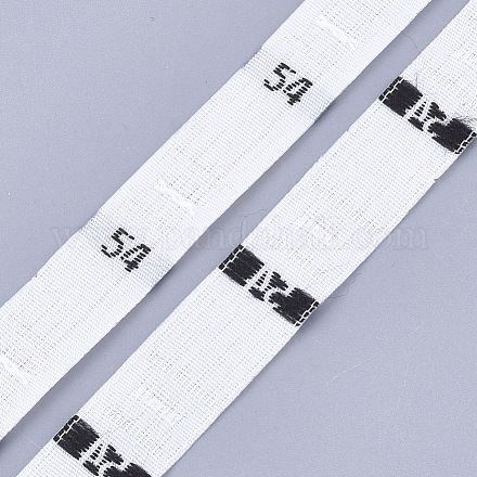 衣類サイズラベル（54)  服飾材料  サイズタグ  ホワイト  12.5mm  約10000個/袋 OCOR-S120D-25-1