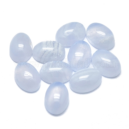 Natural Blue Lace Agate Cabochons G-O185-02A-01-1