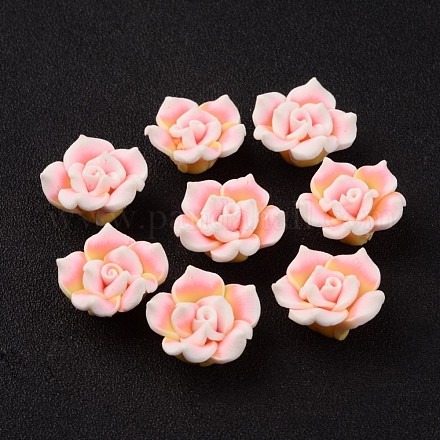 Perles de fleur 3D en pâte polymère manuelles X-CLAY-Q194-20mm-01A-1