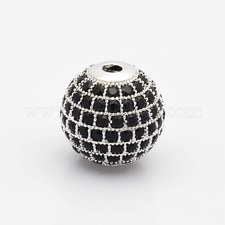 Perles de zircone cubique de grade AAA de micro pave KK-E711-6mm-112P-NR-1