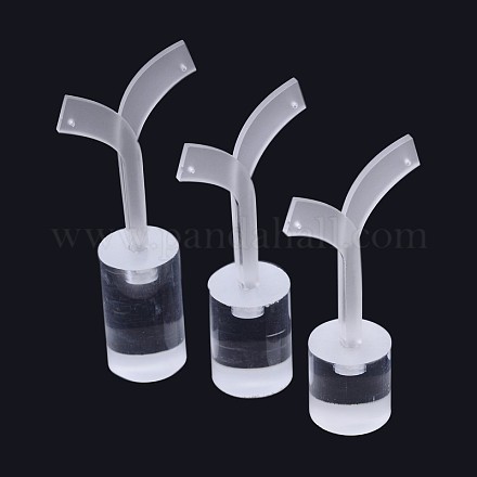 T Bar Organic Glass Earring Displays Sets EDIS-N009-03-1