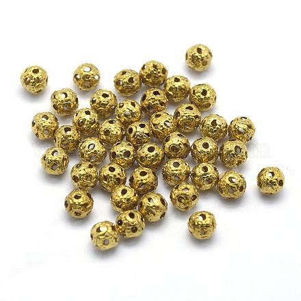 Perles filigranées en laiton KK-A143-08C-RS-1