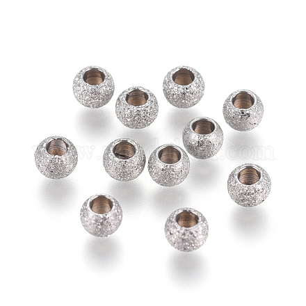 Perles séparateur texturées en 304 acier inoxydable  STAS-P108-04P-A-1