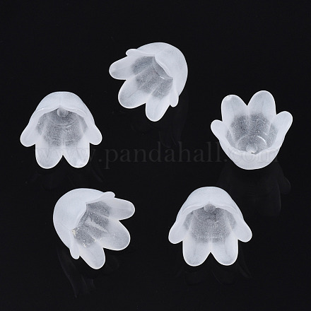 Transparentes bouchons acrylique de perles FACR-N005-002A-1