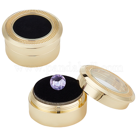 Round Stainless Steel Loose Diamond Storage Boxes CON-WH0095-24A-LG-1