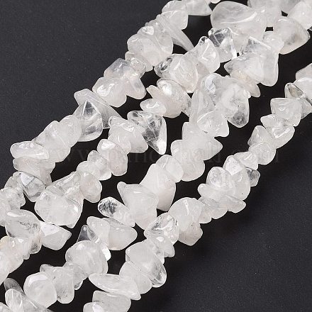 Éclats de cristal de quartz naturel perles brins X-F019-1-1