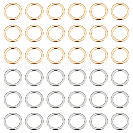 Unicraftale 50 pieza anillos de enlace de 2 colores 304 conectores de enlace de acero inoxidable anillos de enlace redondos de 8 mm anillos de joyería de metal hipoalergenicidad fabricación de pendientes anillo de enlace para la fabricación de joyas STAS-UN0041-33-1