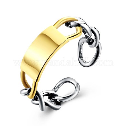 Ajustable 925 anillos de dedo del manguito de plata esterlina tailandesa RJEW-BB30344-1