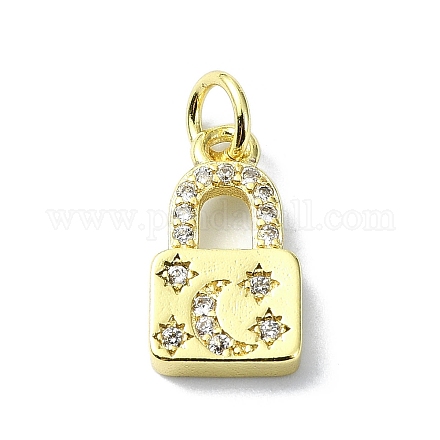 Подвески из латуни с микропаве и цирконием KK-H475-50G-06-1