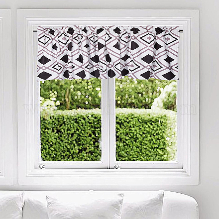 ポリエステルカーテンパーダ  家庭用壁カーテン窓装飾用  長方形  タータン  460x1320mm AJEW-WH0506-013-1