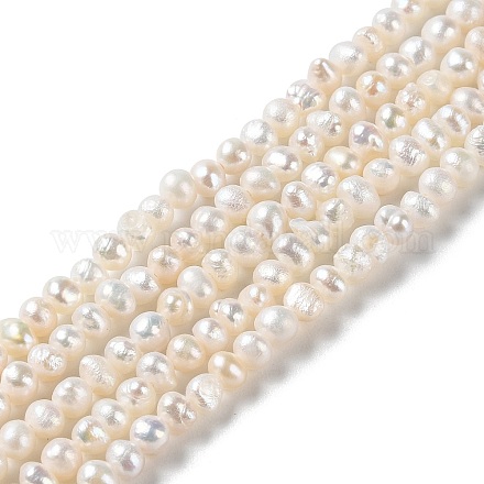Fili di perle di perle d'acqua dolce coltivate naturali PEAR-E018-60-1