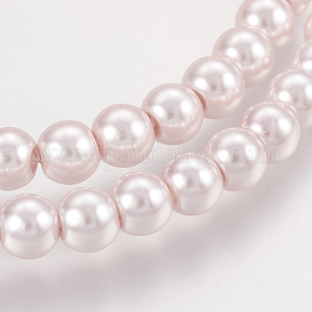 Glass Pearl Beads Strands HY-12D-B43-1