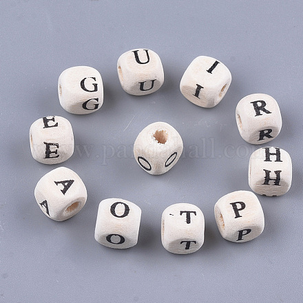 Natural Maple Wood Beads WOOD-S053-09-1