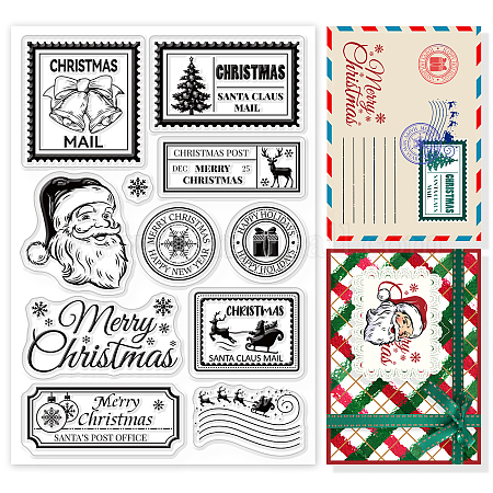Wholesale GLOBLELAND Christmas Otter Clear Stamps Xmas Trees Gifts  Snowflake Silicone Clear Stamp Seals for Cards Making DIY Scrapbooking  Photo Journal Album Decoration 