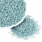 12/0 Grade A Round Glass Seed Beads, Silver Lined, Pale Turquoise, 12/0, 2x1.5mm, Hole: 0.3mm, about 30000pcs/bag