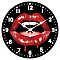 MDF Printed Wall Clock, for Home Living Room Bedroom Decoration, Flat Round, Lip, 300mm