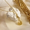 Fashionable stainless steel musical instrument pendant necklace for daily wear.