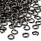 Iron Open Jump Rings, Nickel Free, Gunmetal, 4x0.7mm, 21 Gauge, Inner Diameter: 2.6mm, about 25000pcs/1000g