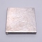 Solid Cast Iron Bench Block, for Jewelry Tools, Square, Platinum, 10.5x10.4x1.4cm