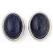 Natural Lapis Lazuli Multi-Strand Links, Oval, Cadmium Free & Lead Free, Platinum, 21x16.5x11.5mm, Hole: 3mm