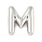 Non-Tarnish 304 Stainless Steel Pendants, Balloon Letter Charm, Letter M, 21x18.5x5mm, Hole: 1.5x2mm