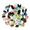 Transparent K9 Glass Beads, Faceted, Bicone, Mixed Color, 8x4mm, Hole: 1mm