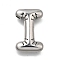 304 Stainless Steel Pendants, Letter Charm, Anti-Tarnish, Letter I, 21x13.5x5.5mm, Hole: 3.4x2mm
