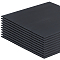 Plastic Corrugated Sheets Pads, for DIY Crafts Model Building, Square, Black, 300x300x3mm