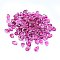 Glass Charms, Oval, Magenta, 8x6x4mm, Hole: 1mm