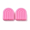 Silicone Beads, Arch, Hot Pink, 19x16.5x5.5mm, Hole: 2mm