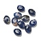 Natural Sodalite Beads, Faceted, Oval, 9.5~10x8x4.5mm, Hole: 1mm