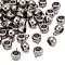 Tibetan Style Hangers, Bail Beads, Cadmium Free & Lead Free, Barrel, Gunmetal, about 11.5mm long, 8mm wide, 5.5mm thick, 4.8mm inner diameter, hole: 2mm