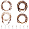 NBEADS 8 Pcs Eyeglasses Chain, Anti-Lost Acrylic Glasses Lanyard Around Neck Holder Eyewear Strap with Clips for Gift