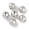 CCB Plastic Round Beads, Platinum, 13.5mm, Hole: 2mm