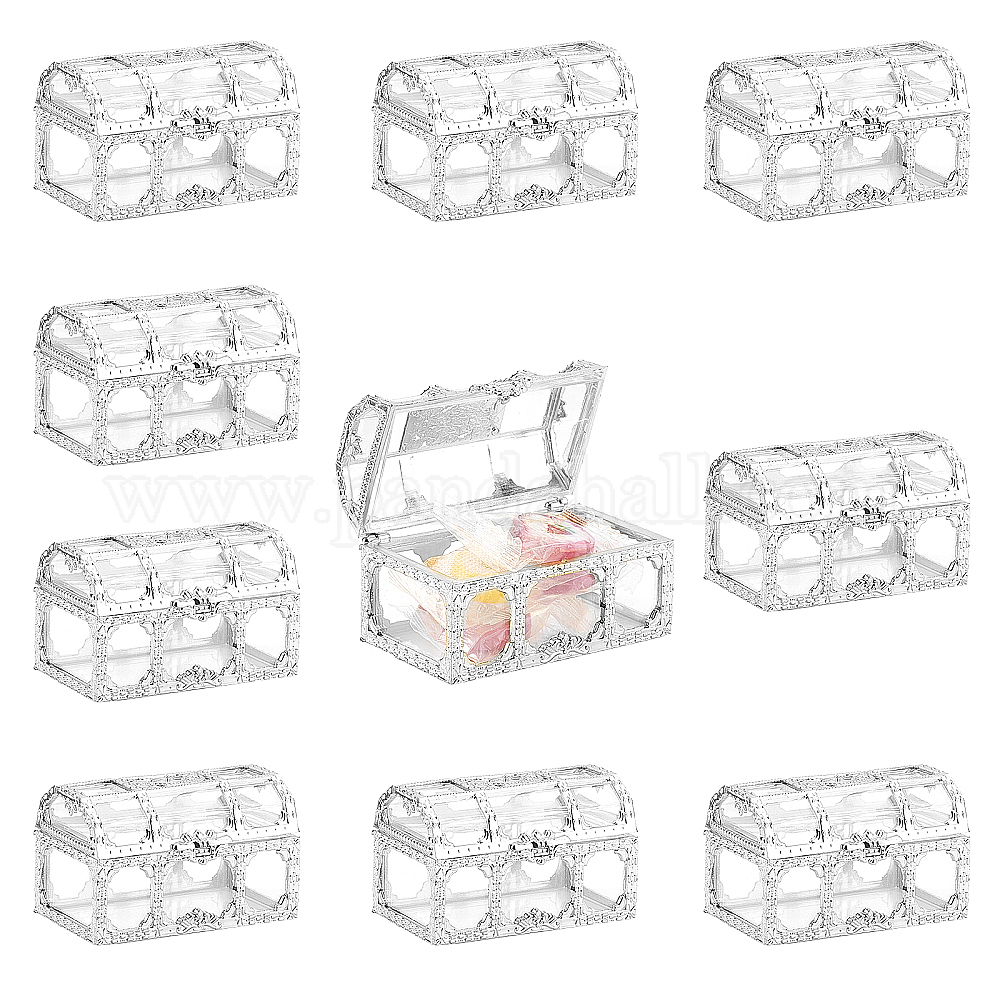 Shop 10Pcs Candy Boxes Plastic Treasure Chest Wedding Favor