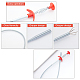 Stainless Steel Drain Clog Remover Tool TOOL-WH0129-92-3