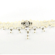 Gothic Style Vintage Spitze Halsband Halsketten mit Legierung Zubehör und Acryl Perlen NJEW-R227-79-4