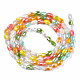 Electroplate Glass Beads Strands EGLA-N002-09D-2