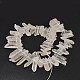 Nuggets Frosted Natural Quartz Crystal Bead Strands G-F289-25-2