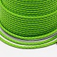 環境に優しい編みこみの革コード  革のアクセサリーコード  ジュエリーDIY製版材料  芝生の緑  5mm  約20m /ロール WL-E008-5mm-22-2