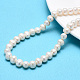 Brins de perles de culture d'eau douce naturelles PEAR-R013-06-1