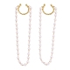 Brass Cuff Earrings EJEW-JE04356-2